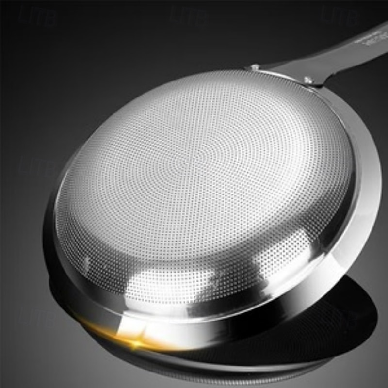 Mesh Stainless Steel Colander Fine Strainer Skimmer Large Kitchen Sieve for Oil Foam Meat Particles Home Cooking Cooking Utensil Durable Food Prep Tool4