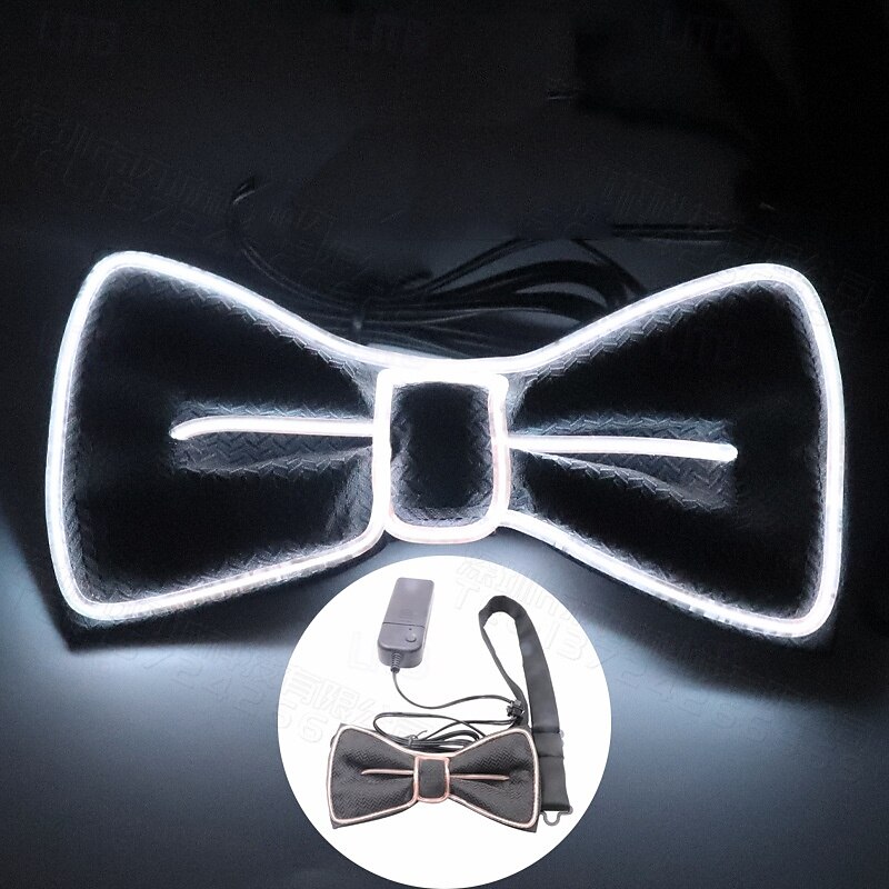 Halloween Bow Tie Glow in the Dark Led Light Up Men's Unisex Christmas Halloween Performance Party Easy Halloween Costumes Dress Up3