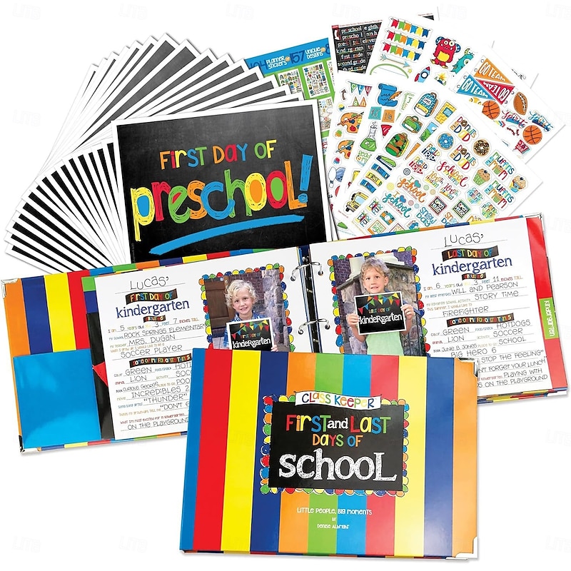 Easiest School Days Memory Album First and Last Day of School Memory Book Photo Album for Kids School Keepsake Organizer