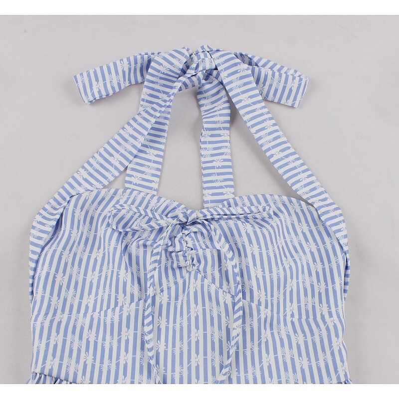 Retro Vintage 1950s Midi Dress Fit and Flare Striped Fancy Dress Women's Christmas Carnival Valentine's Day Party Casual Adults Dress Spring & Summer3