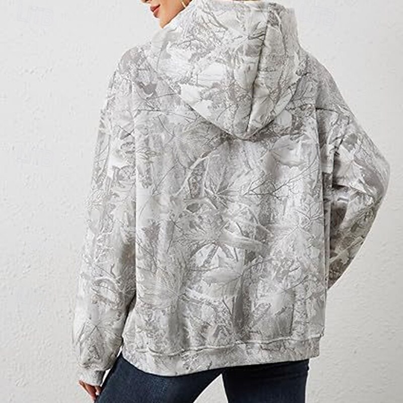 Women's Casual Sweatshirt Pullover Hoodie Hooded Long Sleeve Top Athleisure Graphic Fashion Casual Cycling Running Sportswear Activewear White Gray4