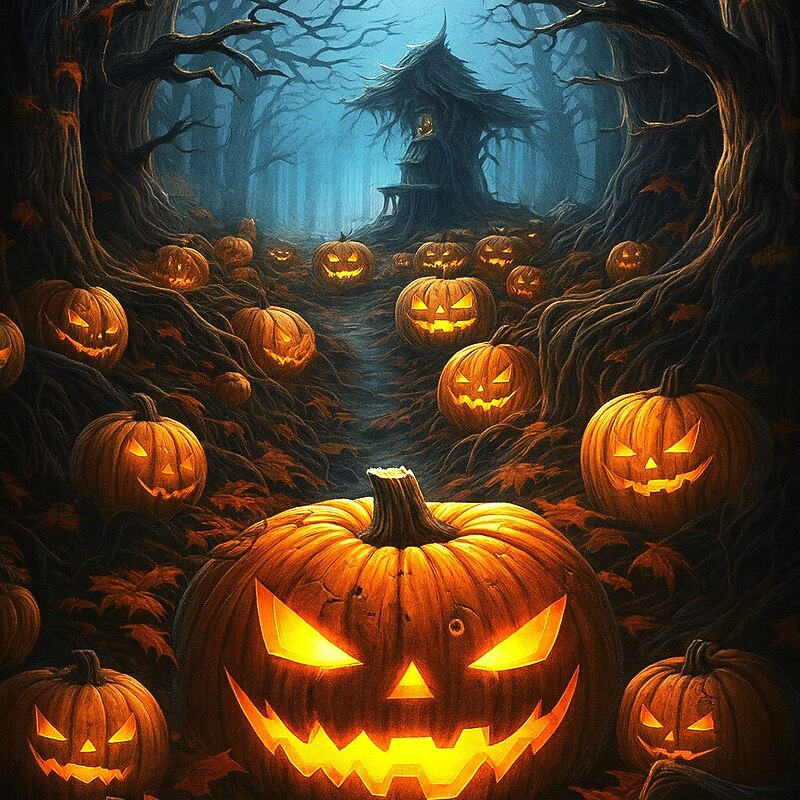 Halloween Men's Pumpkin 3D T Shirt Short Sleeve T shirt 3D Print Crew Neck Shirt Exaggerated Designer Horror Party Street Holiday Dark Blue#1 Summer Spring All Seasons Clothing Apparel S M L XL XXL2