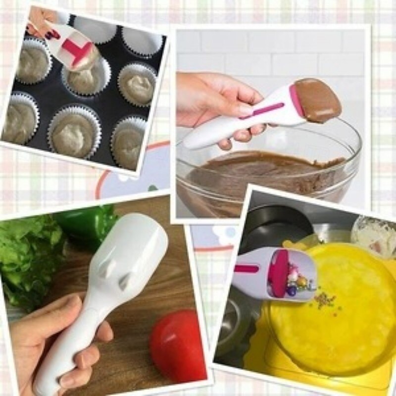 Non-stick Cupcake Dispensing Spoon for Baking Chocolate and Cupcake Cake Batter Kitchen Tool Cake Shovel Pastry Serving Utensil Home Dessert Preparation Accessory3