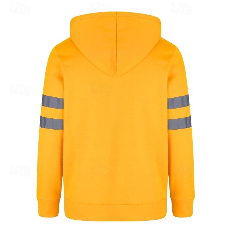 Men's Hoodie Pullover Hoodie Sweatshirt Fleece Hoodie Black Orange Green Hooded Plain Patchwork Color Block Sports & Outdoor Casual Daily Streetwear Cool Sportswear Spring &  Fall Clothing Apparel4