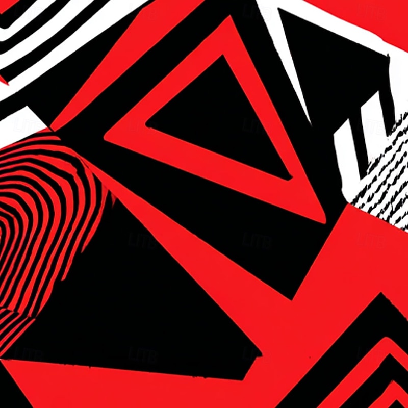 Men's Geometric Color Block Grid / Plaid Shirt Satin Shirt Dress Shirt Long Sleeve Fashion Casual Vacation Dailywear Summer Spring Fall Turndown 3D Print Button Up Shirts Red Blue Green Dark Blue2