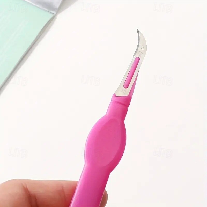 2PCS Seam Ripper Set with Plastic Handle, Burgundy Sewing Thread Cutter and Stitch Opener for Sewing, Craft, and Needlework4