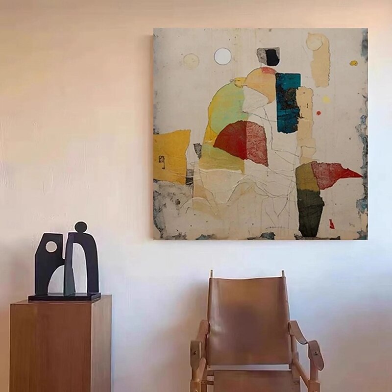 Abstract Art Original Wall Art Boho Wall Fashion painting Decor Rainbow Oil Painting Original Painting Neon Wall Art3