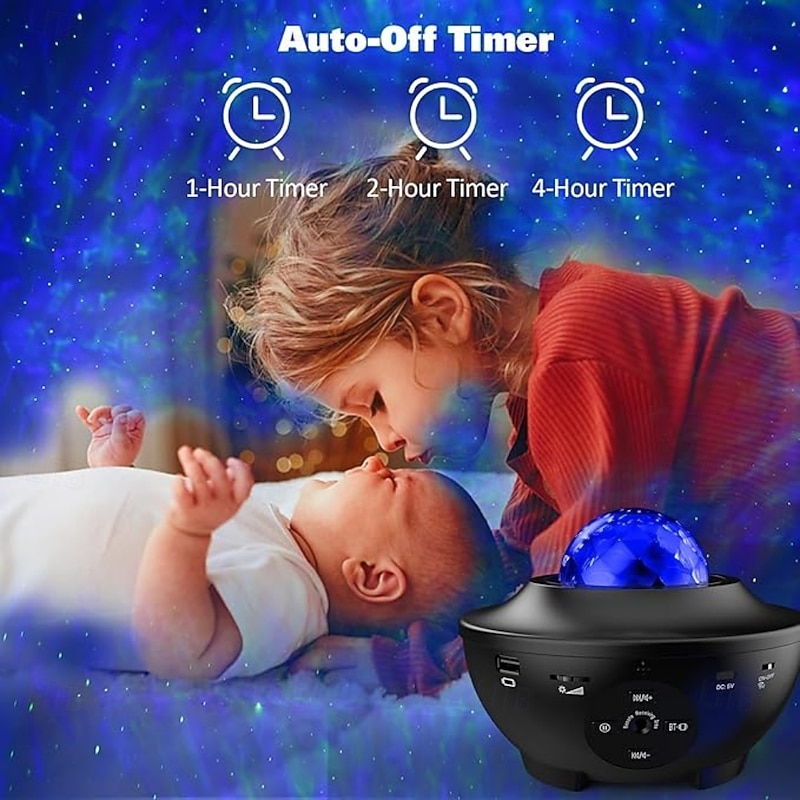 Galaxy ProjectorStar Projector for BedroomNight Lights with White Noise Timer and RemoteStar Night Light for Adults Bedroom DecorationGifts for KidsLiving Room Decor4