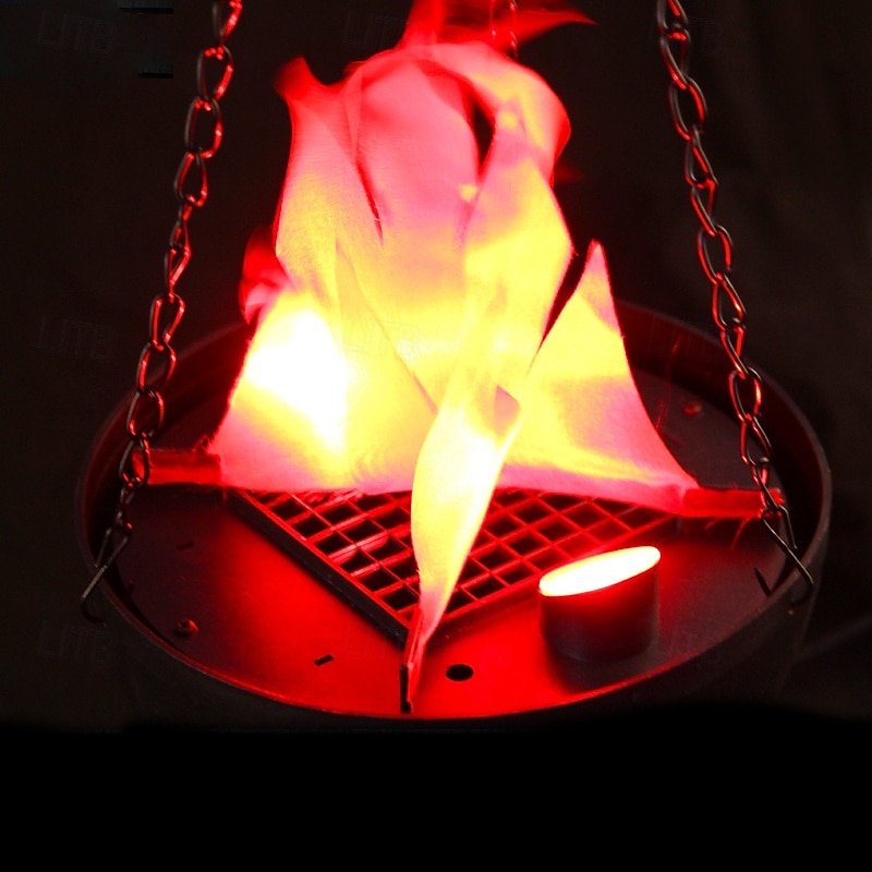 3D Fake Fire Light, Hanging LED Flame Light, Artificial Silk Flame Stage Effect Light, Realistic Campfire Lamp Prop Flame Light for Halloween, Christmas, Festival, New Year, Party Decor2