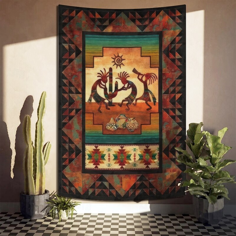 Tapestry Wall Hangings KoKopelli Ethnic Native American South American Bedroom Living Room Dorm Home Decor3