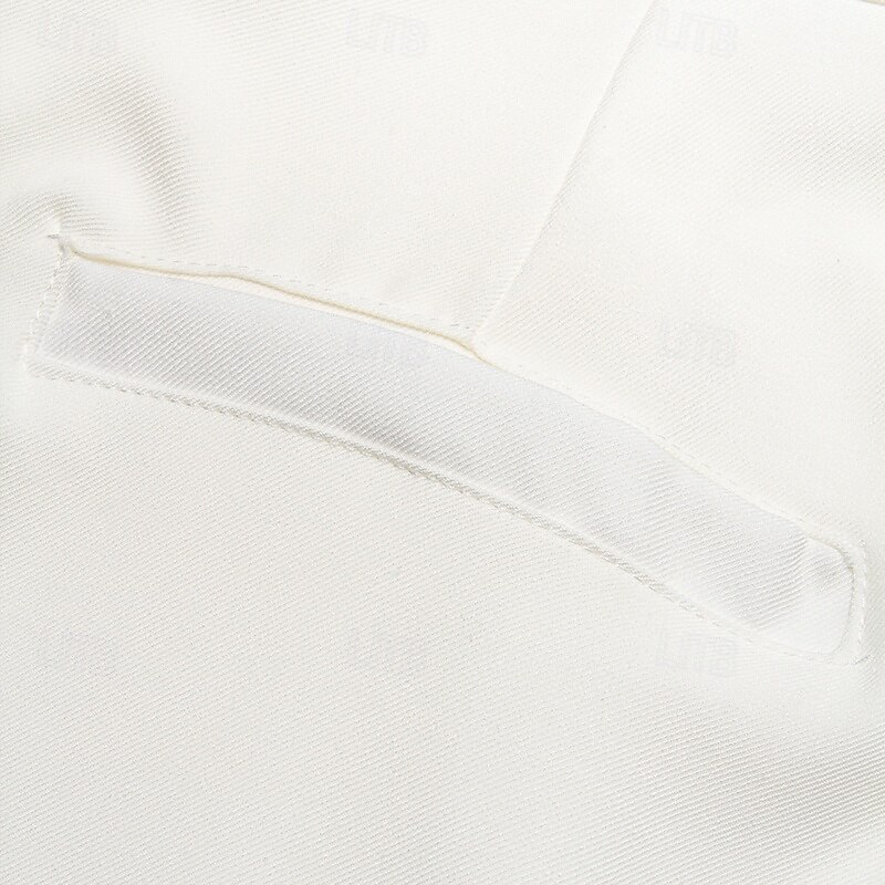 Men's Trousers Dress Pants Suit Pants Front Pocket Straight Leg Plain Comfort Breathable Full Length Formal Wedding Business Fashion Classic Style Loose Fit Black White Inelastic4