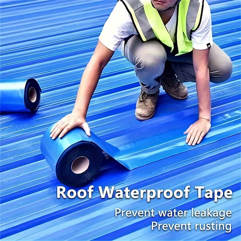 Golden Roof Waterproof Tape - Industrial-grade Leak-proof Sealing for Iron and Roof Surface - 1pc RV Roof Waterproof Membrane