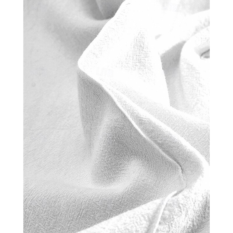 Men's Linen Pants Trousers Summer Pants Beach Pants Drawstring Pocket Elastic Waist Plain Comfort Breathable Vacation Daily Holiday Hawaiian Boho Black White Micro-elastic4