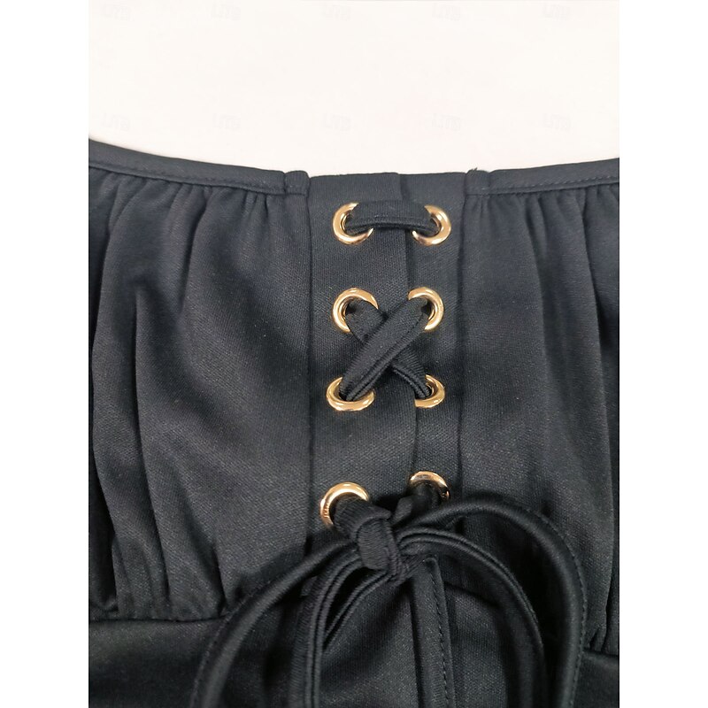 Retro Vintage Gothic Midi Dress Fit and Flare Fancy Dress Women's Halloween Carnival Party Casual Adults Dress Spring & Summer4