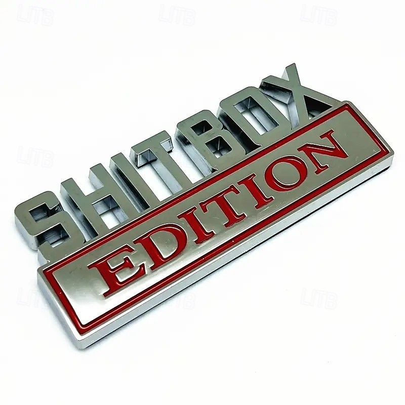 2PCS Funny Car Emblem 3D Badge – Cool ABS Fender Replacement Decal Compatible with Most Cars, Trucks, and SUVs4