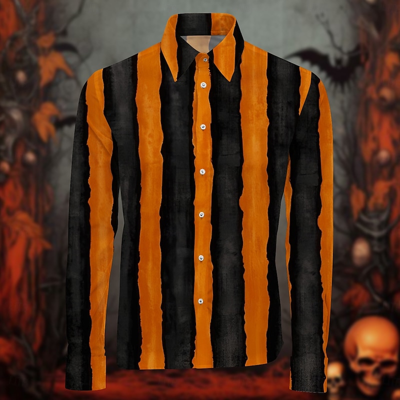 Pumpkin Blouse / Shirt Character Graphic For Men's Adults' Halloween Carnival 3D Print Party Casual Daily2