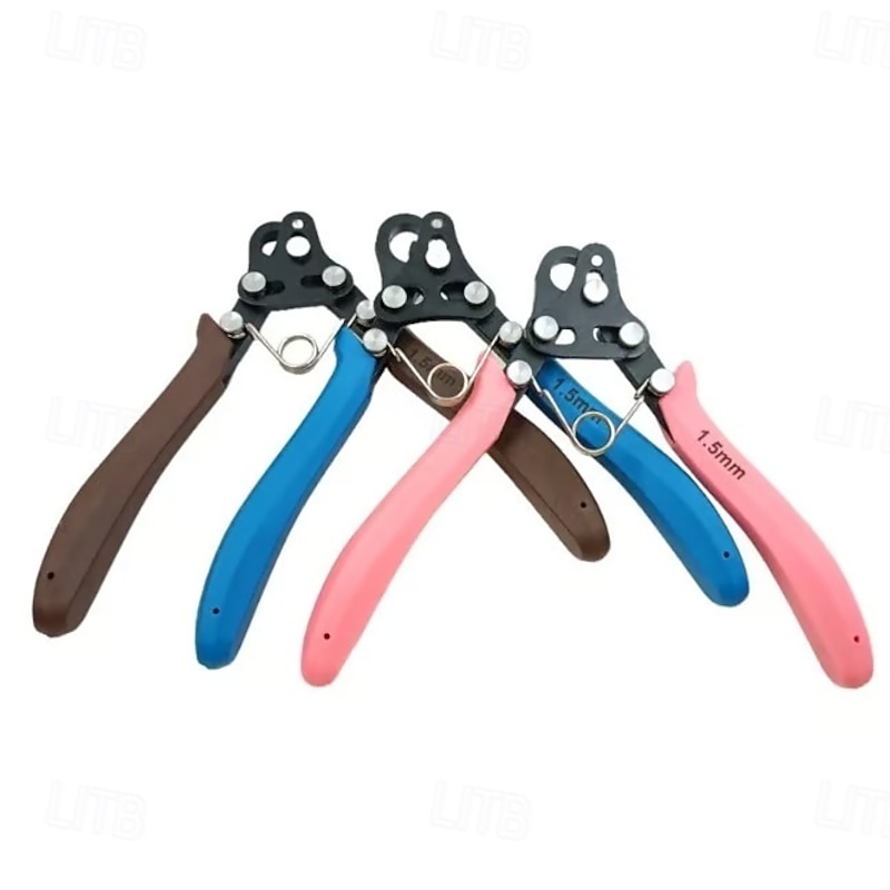 1.5/2.25/3mm One Step Looper Pliers Wire Rolling Pliers Wire Round Nose Winding C Ring Plier for Jewelry Repair DIY Making Earrings Bracelets Necklaces2