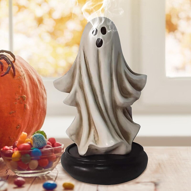 19cm 7.5inch Ghost Incense Holder Halloween Ghost Incense Holder Incense Burner Decoration Gift4