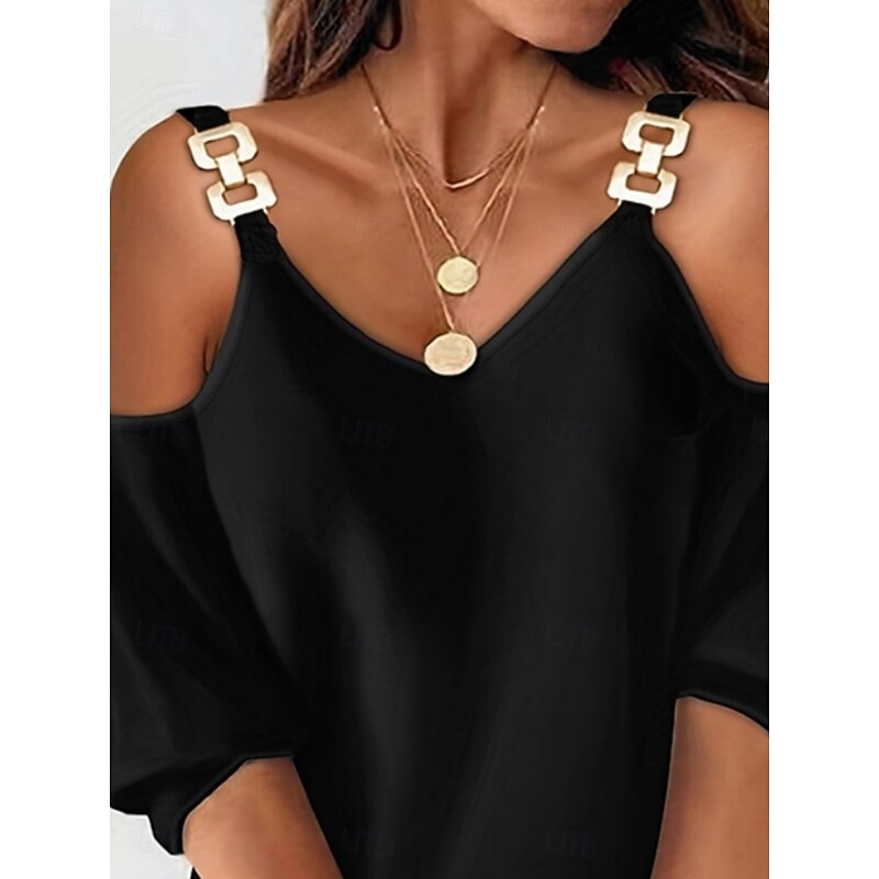 Women's Mini Dress Casual Dress Winter Dress Shift Dress Fashion Modern Daily Beach Weekend Regular Fit Plain Long Sleeve Straps Black Summer Spring Fall Autumn2