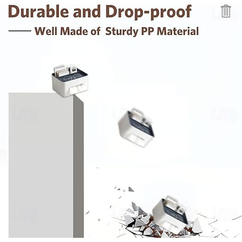 Multifunctional Tissue Box For Home Office Bathroom Living Room Plastic Napkin Holder Convenient Storage Dispenser Organizer Durable Practical Toilet Paper Box Container2