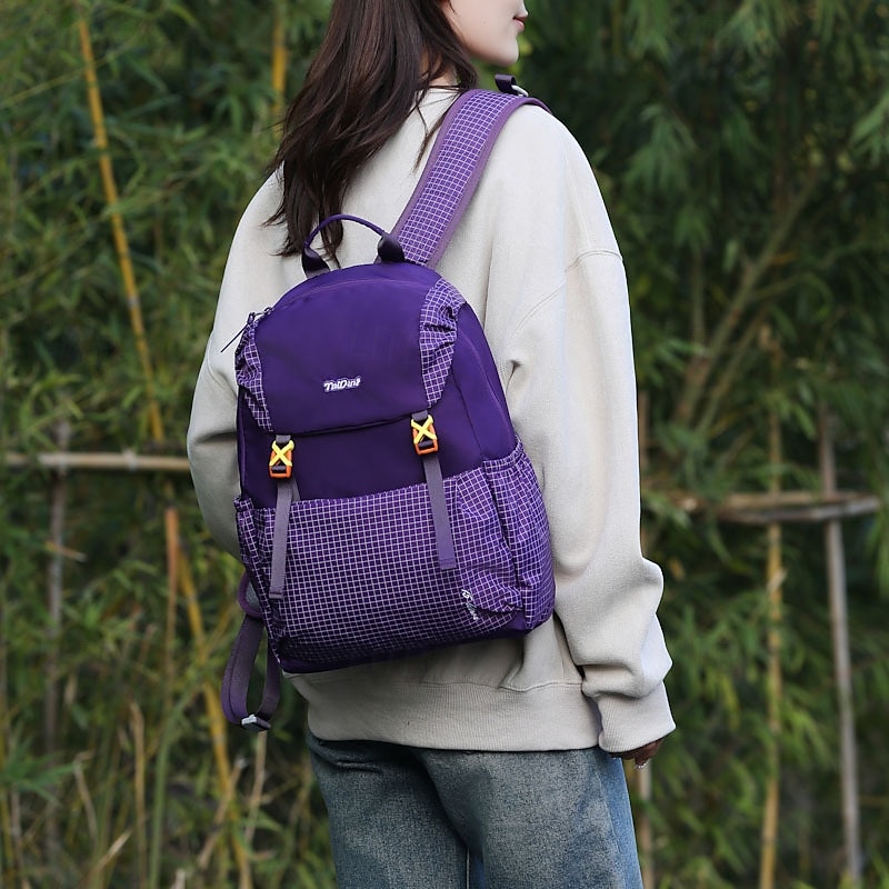 15/25 L Hiking Backpack Rain Waterproof Outdoor Hiking Climbing Camping Polyester Black Blue Purple