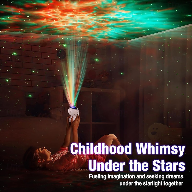 Astronaut Projector Star Projector Galaxy Light Night Light for Kids Light Projector for Bedroom Starry Nebula Ceiling LED Lamp with Remote4