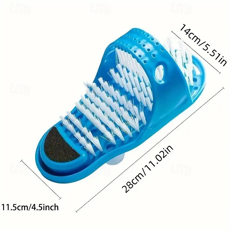 Shower Foot Scrubbing Massage Slippers Exfoliating Foot Massage Cleaner for Dead Skin Removal, Shower Floor Anti-Slip Pedicure Tool4