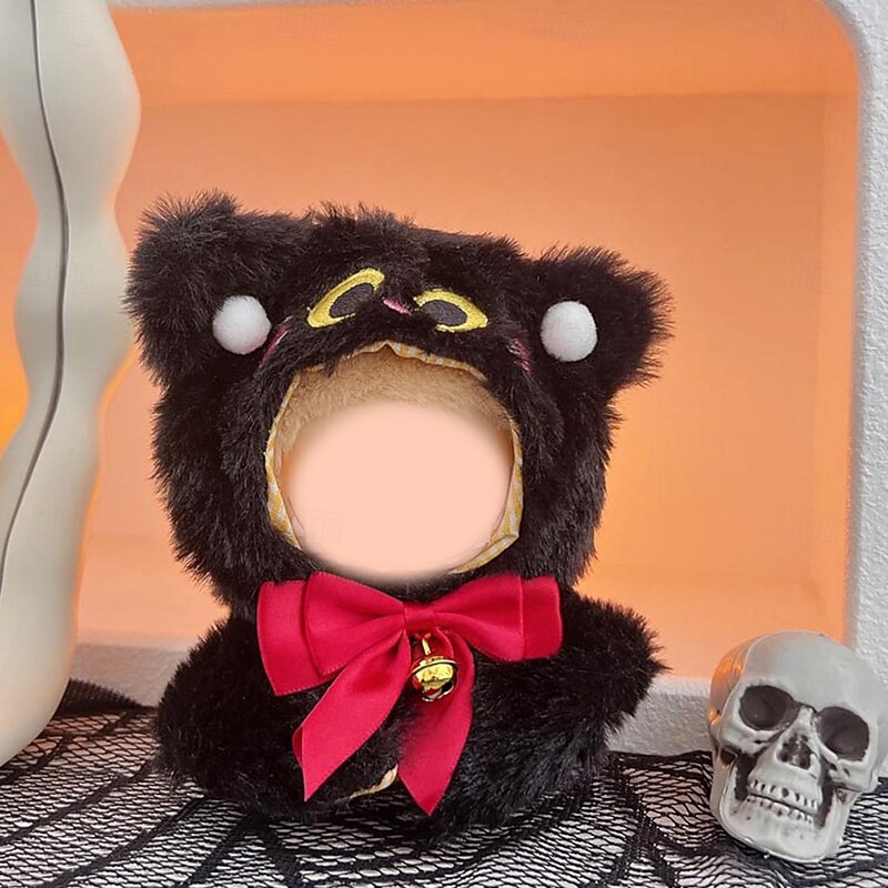 Labubu Doll Halloween Pumpkin Doll Clothes Cute Halloween Black Cat Doll Vinyl Doll Dress Up2