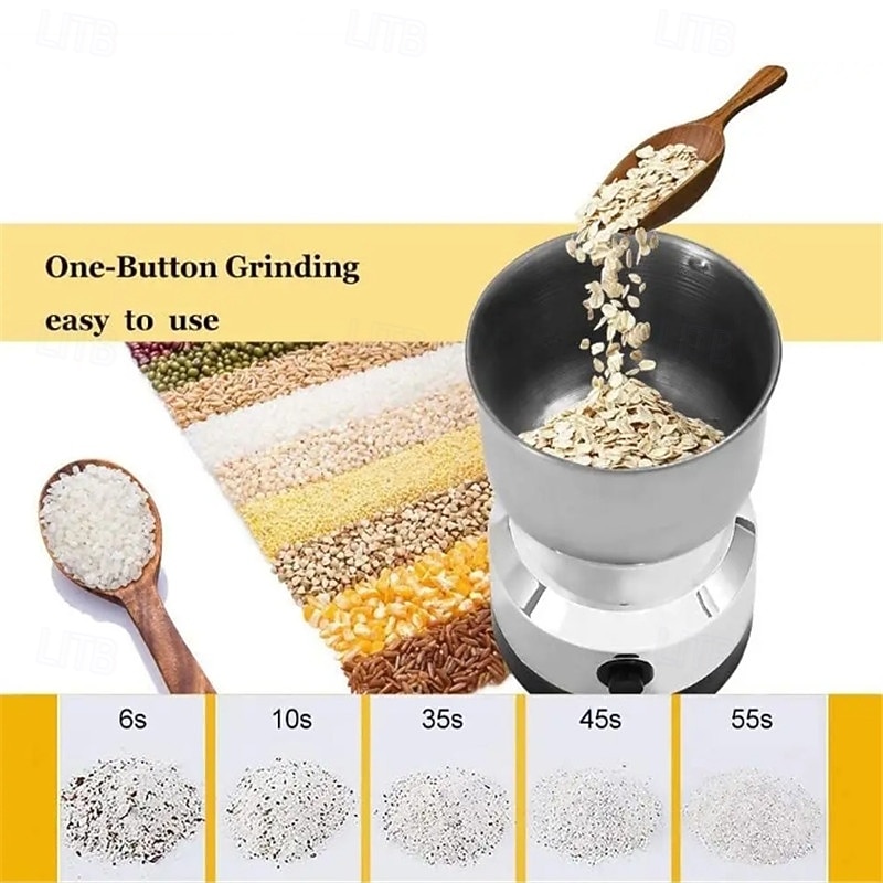 Kitchen Multifunctional 4 Blade Grain Grinder Coffee Chopping Home Electric Coffee Grinder Nut Bean Flavor Blender4