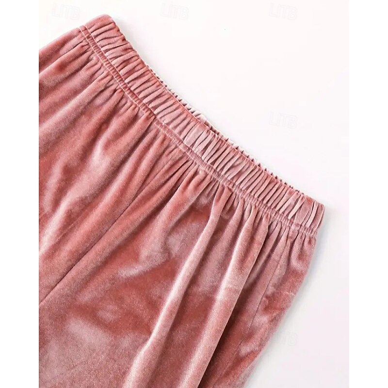 Women's Active Streetwear Blouse Hoodie Pants Sets Long Sleeve Hooded Solid Color Ruched Vacation Daily Wear Pink Wine Blue Fall Regular Fit4