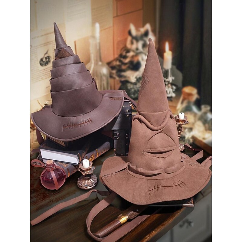 Women's Halloween Witch Hat, Vintage - Style Wizard Costume Accessory, Perfect for Cosplay & Halloween Parties