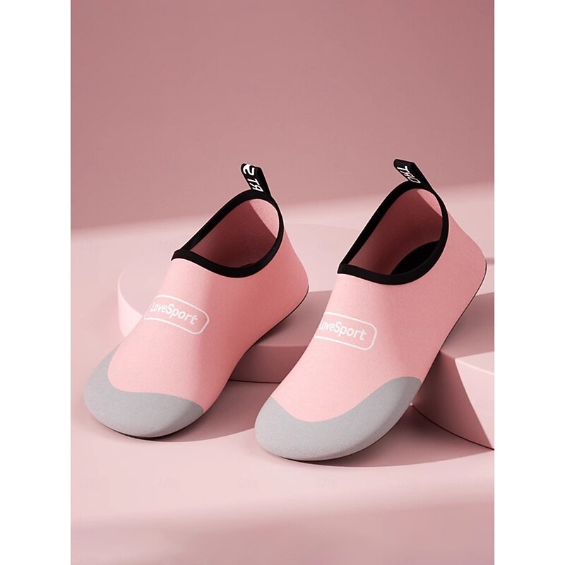 Women's Pink Slip-On Yoga and Practice Dance Shoes with Non-Slip Soft Sole, Lightweight Flexible Fitness Footwear