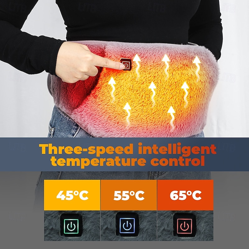 Hand & Waist Warmer Electric Heating Pad for Abdomen, USB Plug, Hot Compress Therapy for Menstrual Relief, Winter Cold Protection3