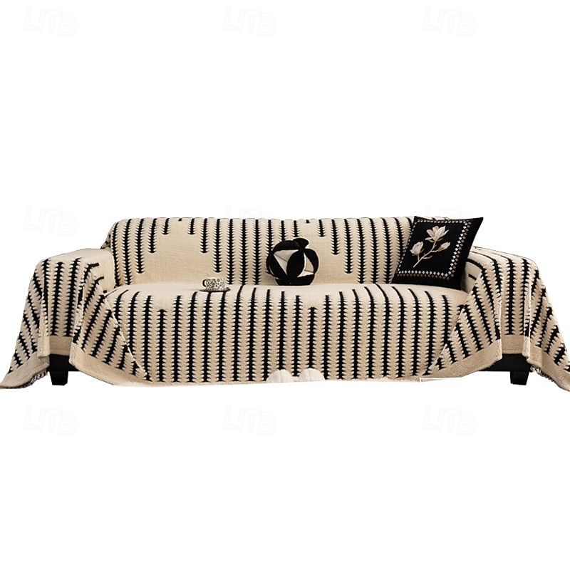 Vintage Plush Sofa Throw Blanket, Full-Cover Couch Cover, Non-Slip Universal Sofa Protector for Fall & Winter3
