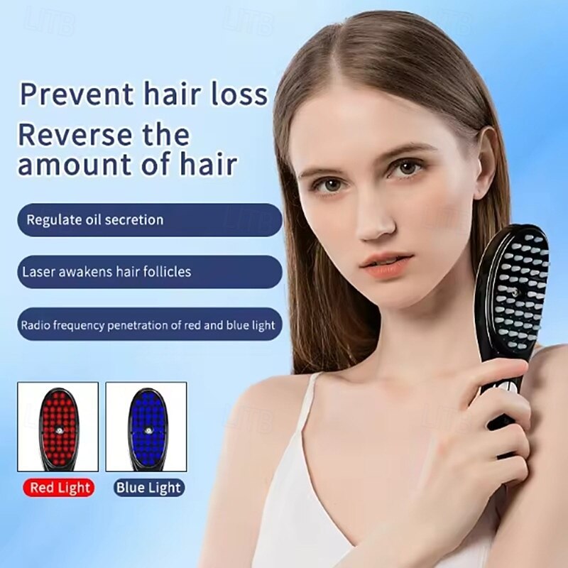 Electric Spray Massage Comb Head Meridian Vibration Massager Red Blue Light Comb Negative Ion Scalp Applicator Anti Hair Loss3