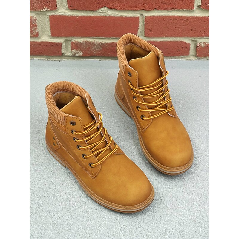 Women's Classic Lace-Up Ankle Boots – Durable Workwear Combat Style Boots for Autumn, Winter & Outdoor Casual Outfits3