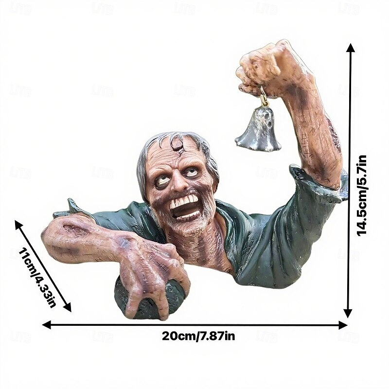 New Halloween Zombie Ornament Garden Decorative Item High-end Niche Resin Craft4