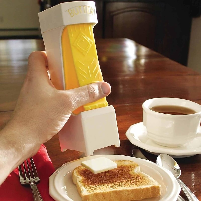 Stick Butter Cutter ABS One Click Butter Cheese Dispenser with Stainless Steel Blade for for Quickly Making Bread, Cakes, Breakfast2