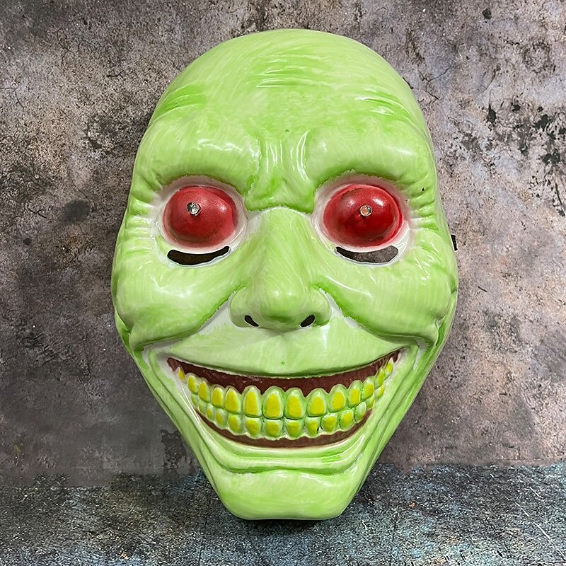 1 Pc 25 * 18CM Halloween Horror Full Face LED Luminous Mask Scary Party COS Exorcist Makeup Prop3