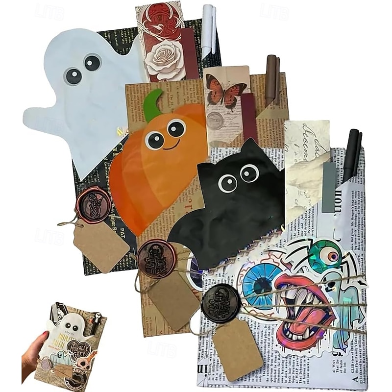 Halloween Witch Blind Date with a Book Mystery Book Gift Set Halloween Decorations Blind Date Book Box for Halloween Enthusiasts Book Lovers