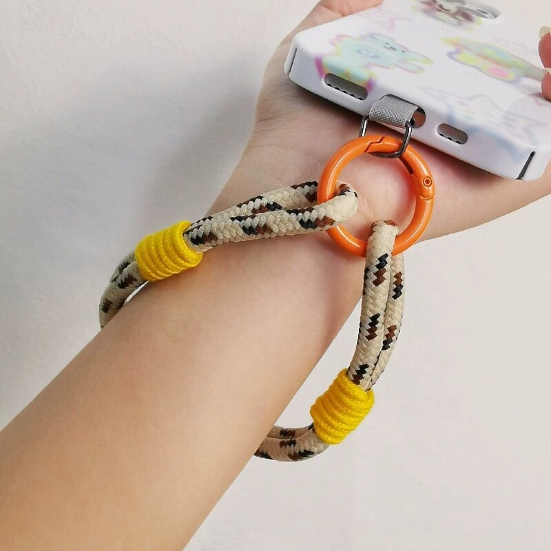 Fashionable two strand simple hand rope simple short wrist rope double-layer hanging rope firm and sturdy anti breakage and anti drop mobile phone hanging rope4