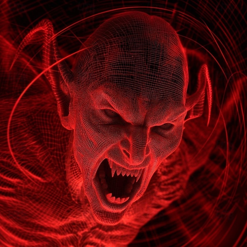 Halloween Men's Optical Illusion 3D Monster T Shirt Short Sleeve T shirt 3D Print Crew Neck Shirt Exaggerated Designer Horror Party Street Holiday Yellow Red Blue Summer Spring All Seasons Clothing2