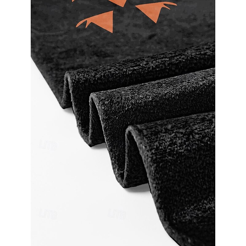 Women's Halloween Printed Scarf – Cozy Long Shawl Wrap with Ghost, Jack-O'-Lantern & Witch Patterns, Soft Lightweight Fall Accessory for Costume Party, Trick-or-Treat, Festivals & Daily Wear4