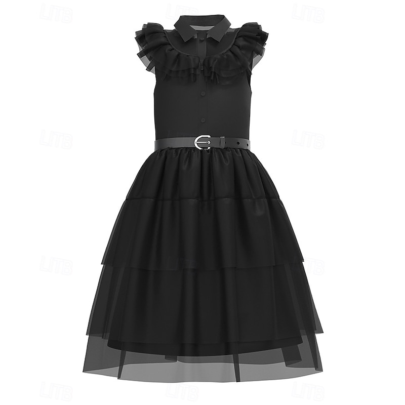 Gothic Horror Dark Academia Dress Costume Fancy Dress Cosplay Movie Cosplay for Women's Girls' Adults Kid's Halloween Carnival Performance Party Educational Dress Up