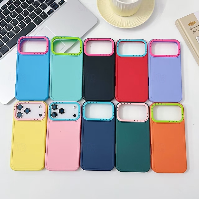 Phone Case For iPhone 17 Air 16 15 14 Pro Max Plus 16e 13 Pro Max Mini Back Cover Shockproof Color Gradient Silicone