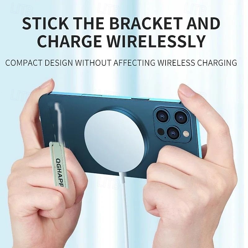 Ultra Thin Foldable Mobile Phone Holder Bracket Magnetic Metal Alloy Desktop Cell Phone Stands Universal Phone Support Kickstand3