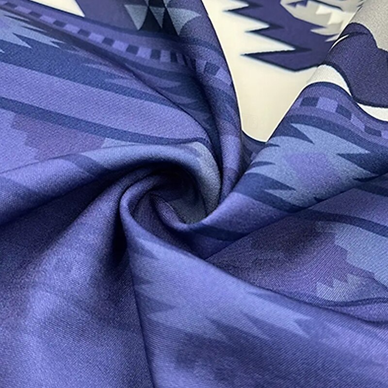 Men's Aztec Ethnic Indian Culture Shirt Western Shirt Cowboy Shirt Long Sleeve Vintage Retro Outdoor Vacation Spring Fall Turndown 3D Print Linen Like Shirt Light Purple Purple Orange Green Dark Blue3