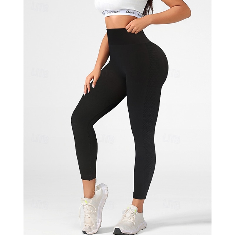 Women's Slacks Leggings Cozy Leggings Streetwear Casual Full Length Natural Plain Elastic Waist Comfortable Street Holiday Daily Wear Black Dark Navy Fall Regular Fit3