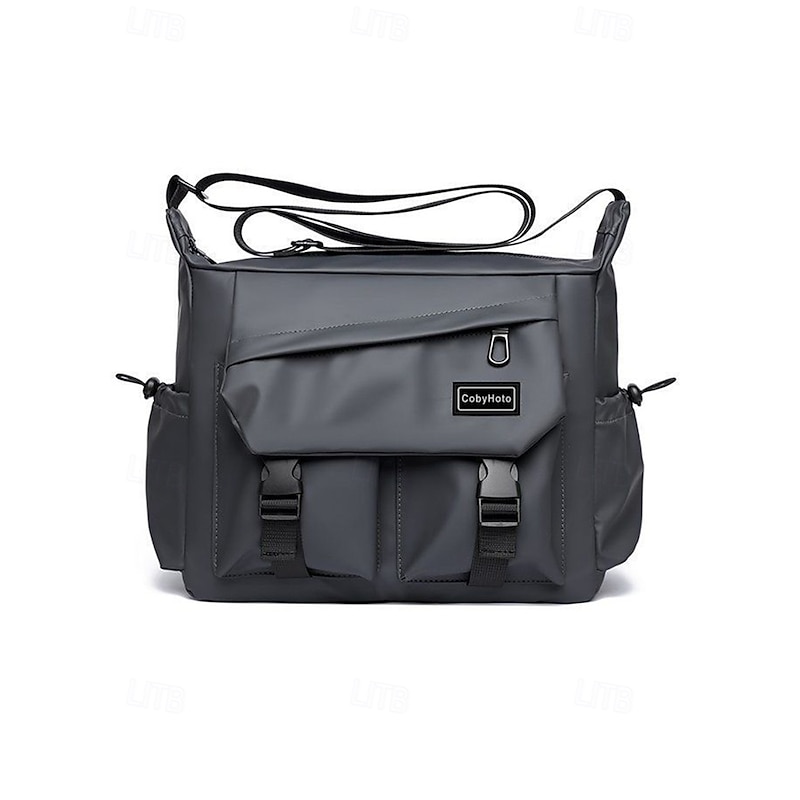 Men's Waterproof Crossbody Messenger Bag - Large Capacity Crossbody Bag with Multiple Pockets, Durable Outdoor Work and Travel Shoulder Bag for Daily Commuting
