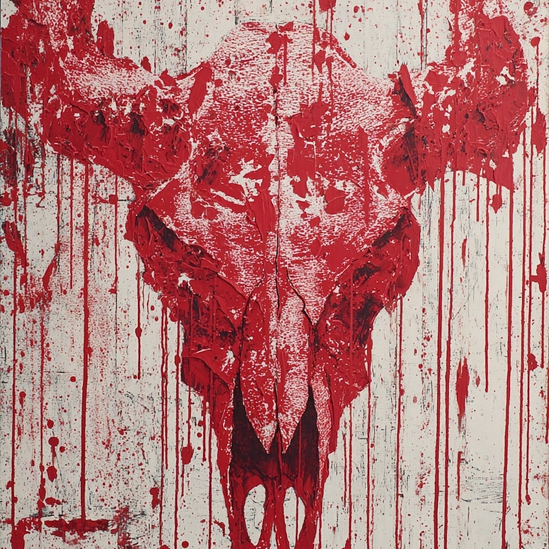 Halloween Men's Blood Splatter Blood stains Punk Stylish Long Sleeve Hooded Streetwear Lake blue Red Drawstring Fall Winter Designer2